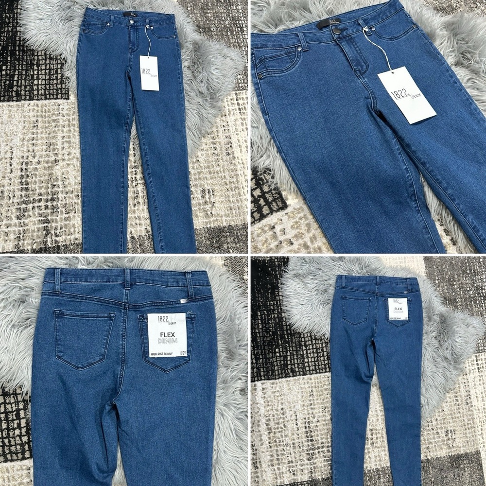 1822 Denim Flex Denim High Rise Skinny Jeans, Size 8/29 NWT